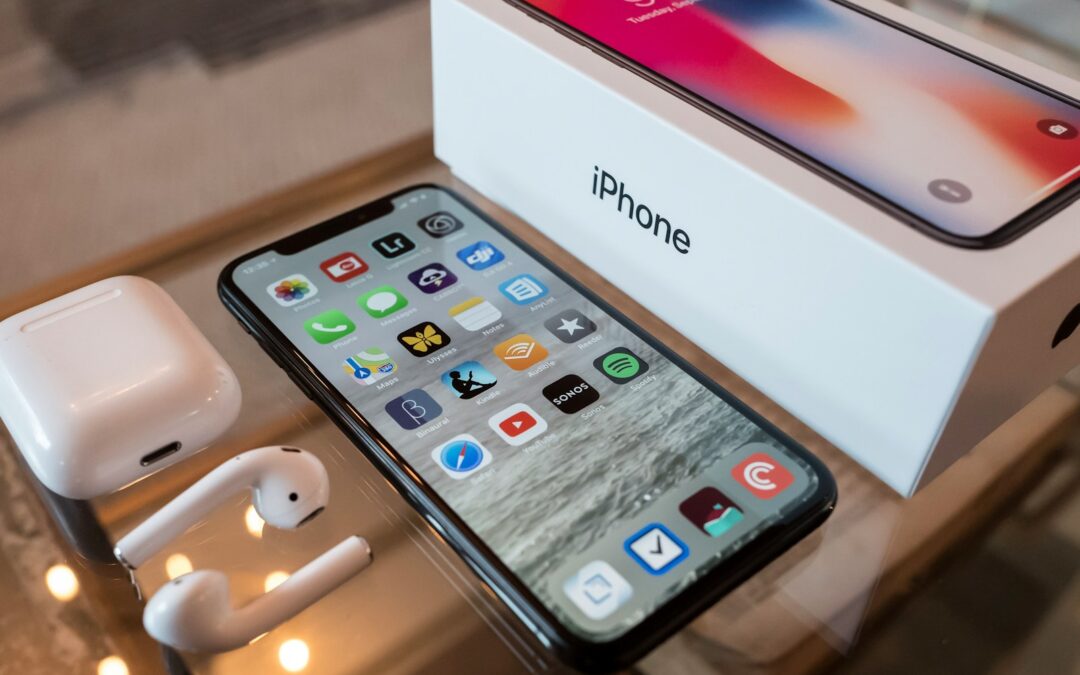 space gray iPhone X with box
